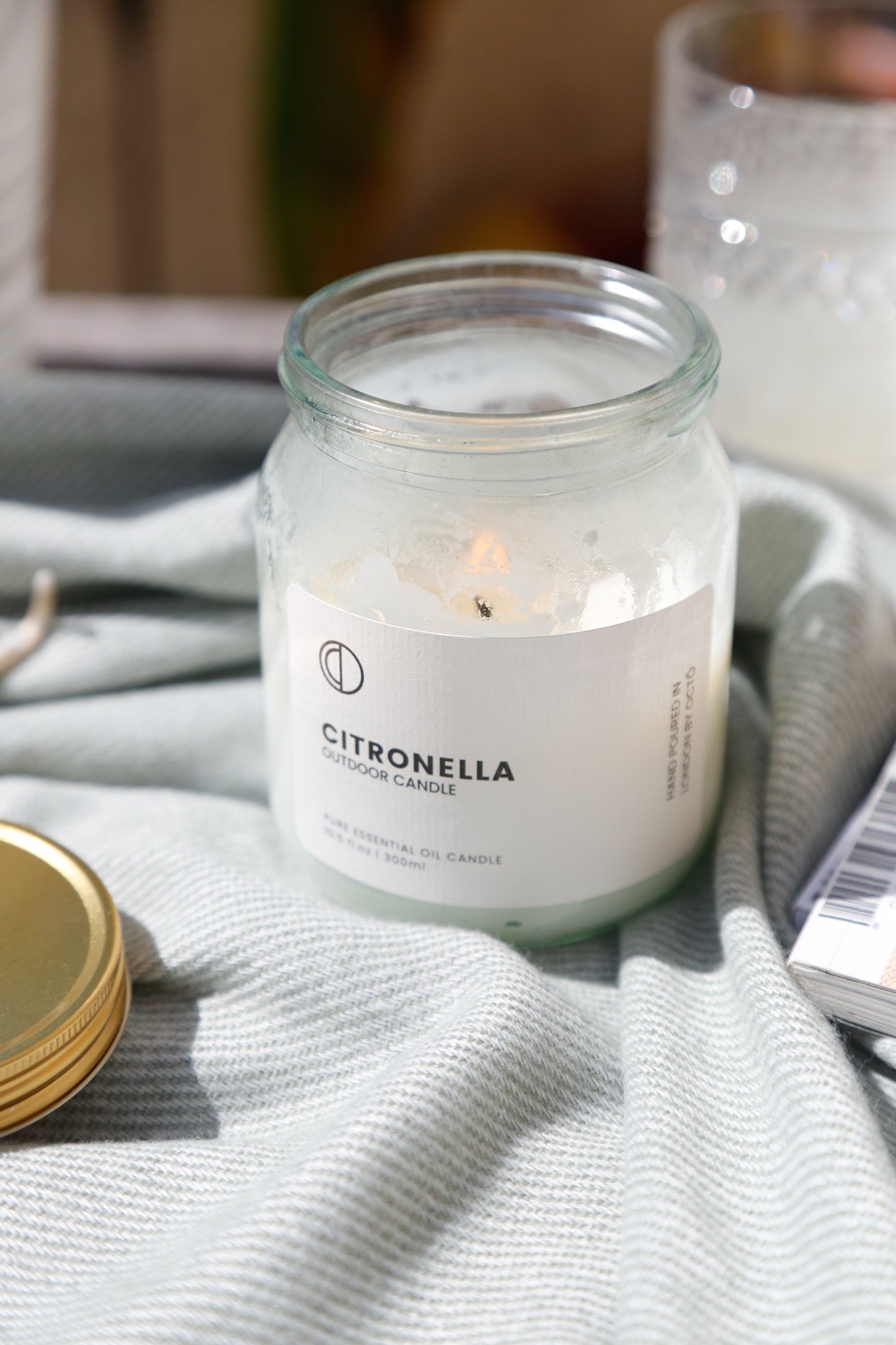 Citronella | Outdoor Candle Clear Jar 300ml