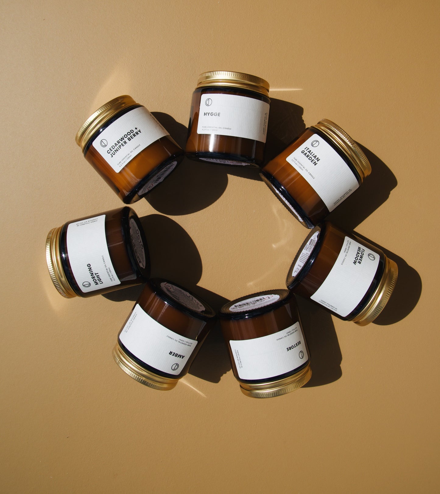 Golden Hour (Mandarin + Patchouli) | Amber Jar Candle
