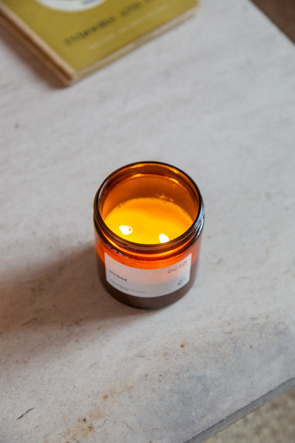 Golden Hour (Mandarin + Patchouli) | Amber Jar Candle