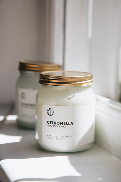 Citronella | Outdoor Candle Clear Jar 300ml