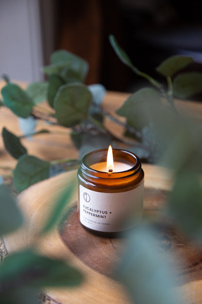 Eucalyptus + Peppermint | Amber Jar Candle