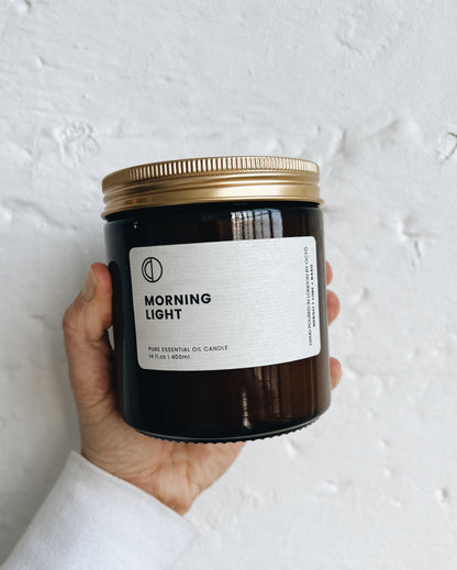 Morning Light (Neroli + Basil + Lime) | Amber Jar Candle