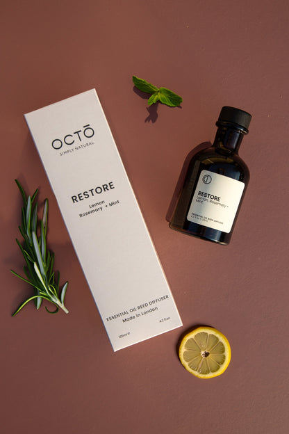 Restore (Lemon + Rosemary + Mint) | Reed Diffuser