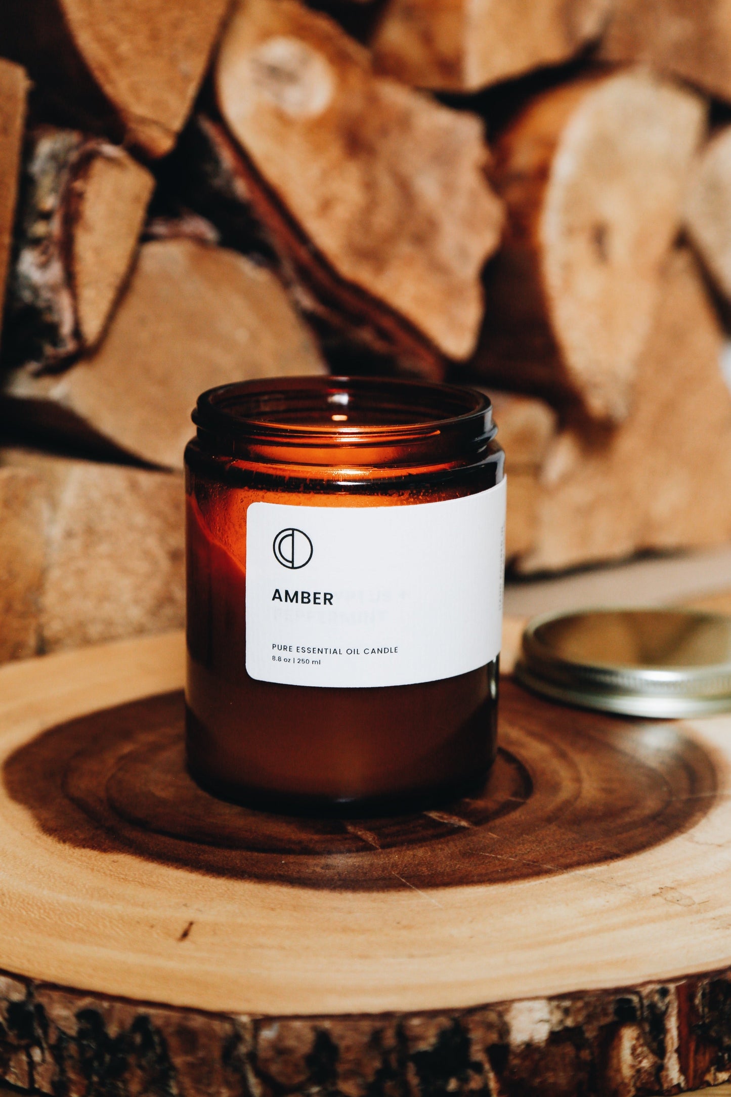 Amber (Lavender + Patchouli + Pine + Cypress + Frankincense) | Amber Jar Candle