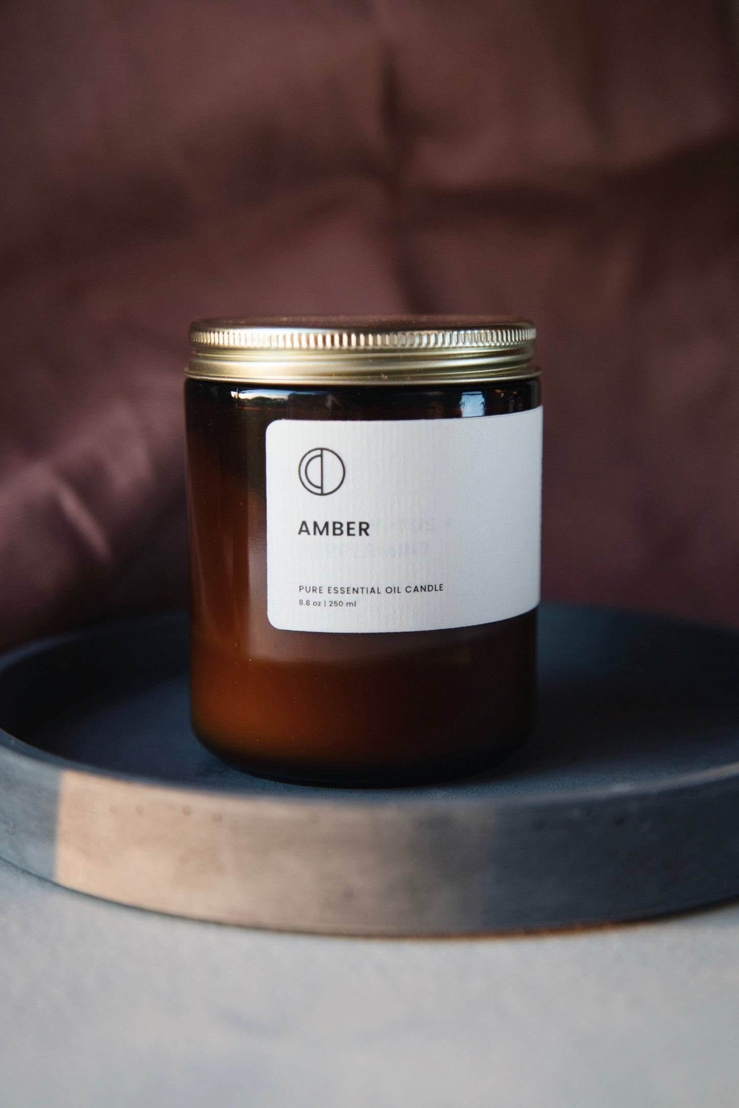 Amber (Lavender + Patchouli + Pine + Cypress + Frankincense) | Amber Jar Candle