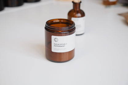 Eucalyptus + Peppermint | Amber Jar Candle