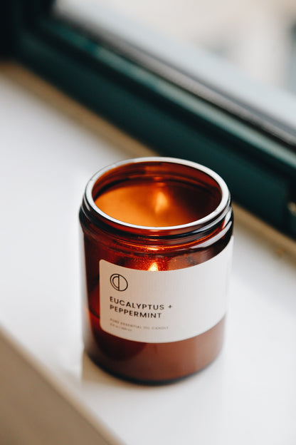 Eucalyptus + Peppermint | Amber Jar Candle