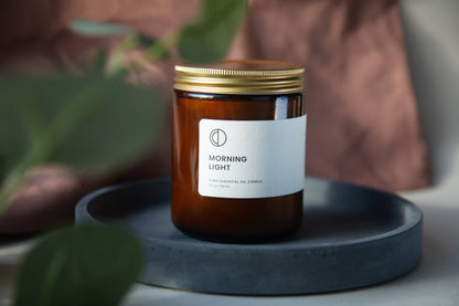 Morning Light (Neroli + Basil + Lime) | Amber Jar Candle